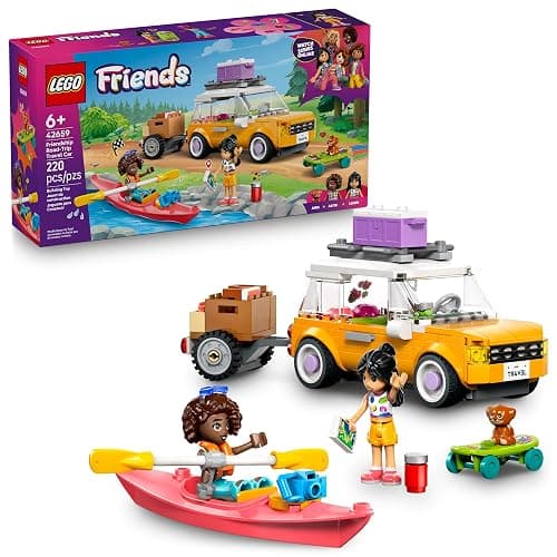 LEGO Friends Friendship Road-Trip Travel Car Toy - Buildable Storytelling Playset with Pretend Play Toys and Puppy Figurine - Fun Birthday Gift Idea for Girls & Boys, Ages 6+ - 42659 - Image 1