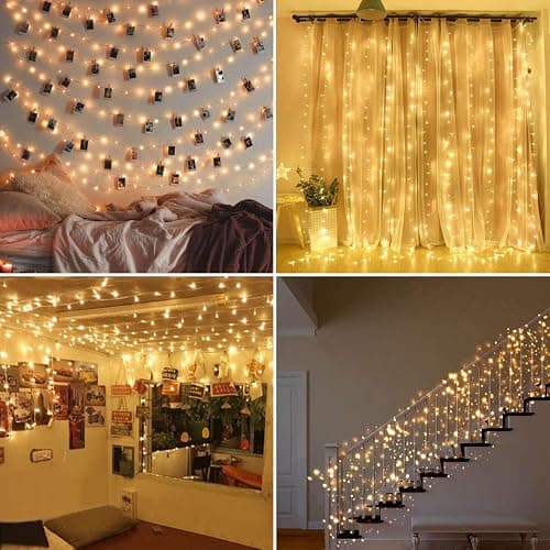 Cookey | 50 | LED Fairy Lights Bedroom Accessories - Battery Powered Photo String Lights for Bedroom Decorations - Outdoor/Indoor Wall Decorations, Battery Fairy Lights for Cute Room Decor thumbnail 6