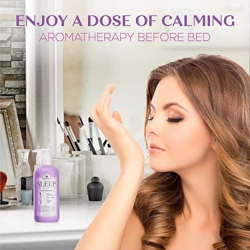 Pure Relief Lavender Sleep Body Lotion Shea Butter + Coconut Oil Body Cream Skin Care Moisturizer To Promote Better Rest W/Natural Soothing Herbal Extracts, Aromatherapy Night Cream, Large 16 Oz thumbnail 3