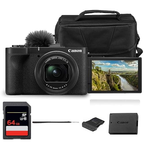 Canon PowerShot V1 Digital Camera | 22.3MP 1.4″ CMOS Sensor, 16‑50mm F2.8‑4.5 Ultra-Wide Zoom, 4K/60p Video, Cooling Fan, Canon Log 3, Dual Pixel CMOS AF II with Bag and 64GB Card - Image 1