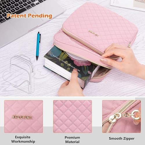 Book Sleeve with Zipper Book Pouch, Book Protector Bag,Book Sleeve for Book Lovers, Book Cover, Book Carrying Case for Book Accessories, Study Suppliers thumbnail 5