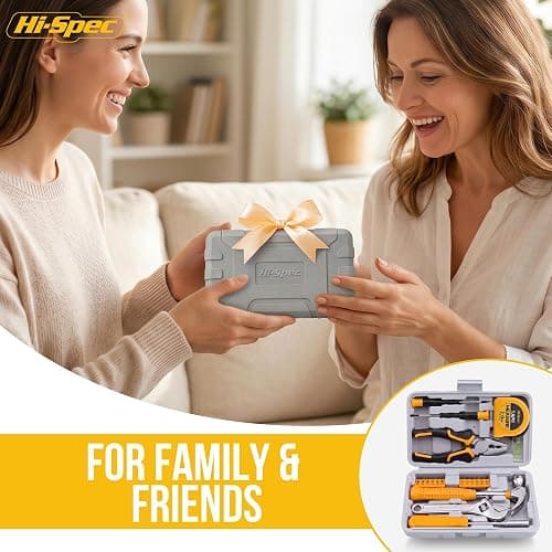 Hi-Spec Tool Kit Yellow 20pc. Small Tool Kit for Home DIY & Office Repairs. Compact and Lightweight Essential Tools in a Portable Book-Sized case. thumbnail 7