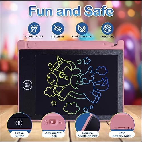 Party Favor Mini LCD Writing Tablet for Kids, 12 Pack – 4.5 Inch Mini Drawing Board. Fun and Educational for Kids that Sketch and Doodle. Perfect Goodie Bag and Gift Bag Filler, School Prize Or Gift thumbnail 3