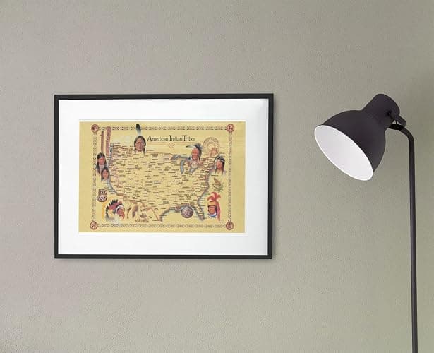 Native American Heritage Month Decor Tribes US History Posters Diagram Geography For Classroom Education Cultural Decorations Cool Wall Art Print Poster 18x12 thumbnail 7