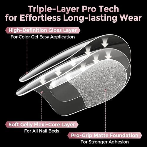 square false nails clear thumbnail 3