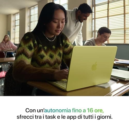 Apple MacBook Neo 13'' con chip A18 Pro: progettato per l’AI e Apple Intelligence, display Liquid Retina, 256GB di archiviazione SSD, videocamera FaceTime HD a 1080p – Indaco thumbnail 3
