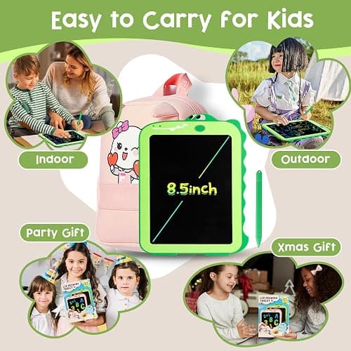 Teriph LCD Writing Tablet for Kids, Colorful Toddlers Toys Drawing Board, Educational Kid Toys, Doodle Pad Dinosaur Toys for 3 4 5 6 7 8 Year Old Boys Girls Birthday Party Christmas Gifts,8.5inch thumbnail 6