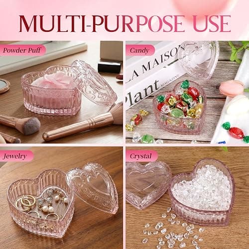 Body Powder Puff and Container Powder Container with Puff Crystal Case Soft Washable Reusable Velour Face Body Wet Dry Makeup thumbnail 5