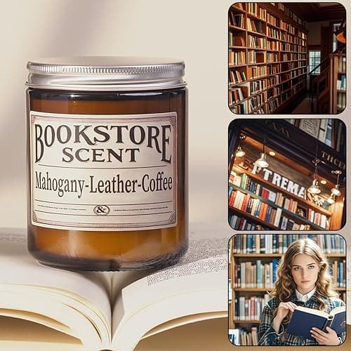 Gopas Book Lover Candle, Inspired Gift Ideas for Readers, Birthday, Book Themed Reading Gifts for Women, Bookworm, Librarian, Men thumbnail 2