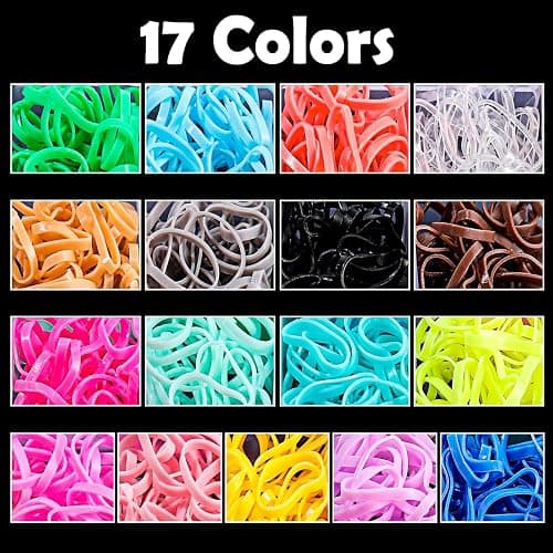 auroray Hair Ties, 17 Colors Elastic Hair Rubber Bands, 2000 Pcs Baby Hair Ties with Hair Styling Tools Organizer Box for Girls, Women, Toddler thumbnail 3
