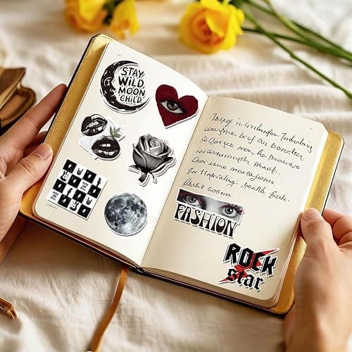 Eclazul Downtown Girl Y2K Stickers - 100 Pcs Retro Gift for Women Adults | Aesthetic Cool Trendy Waterproof Vinyl Decals Stuff Bulk for Water Bottle Book Scrapbook Phone Case Skateboard Keyboard thumbnail 5