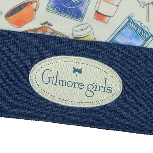 Gilmore Girls Beanie Stars Hallow Lukes Diner Chilton Dragonfly Inn Fleece Sublimated Overlay Knit Cuffed Winter Hat OSFM Multicolored thumbnail 4