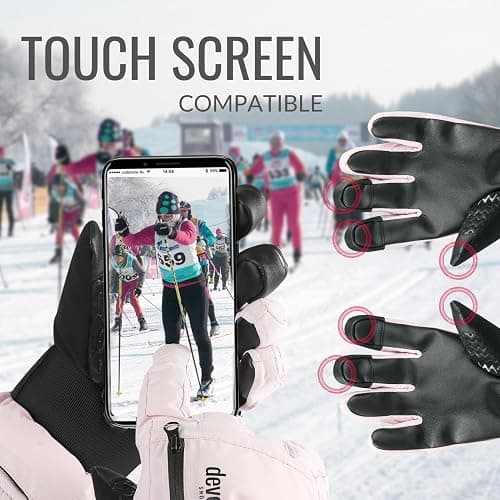 devembr Snowboarding Gloves with Wrist Guards, Ski Gloves Touchscreen, Snow Gloves Waterproof thumbnail 5