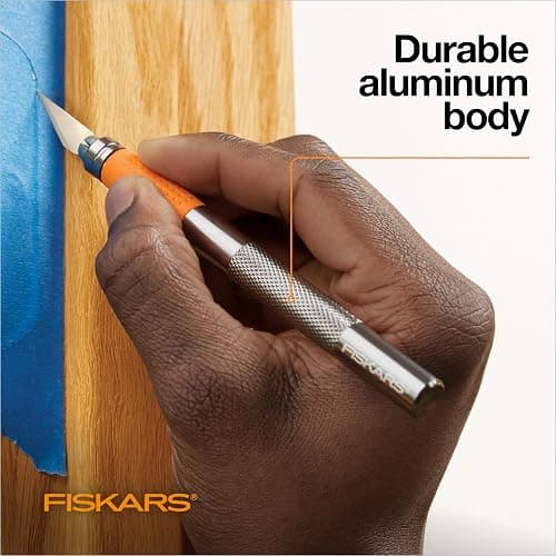 Fiskars Detail Craft Knife, Cool Gifts for Brother, Included with Protective Cover, 8", Exacto Knife for Crafting, Orange thumbnail 4
