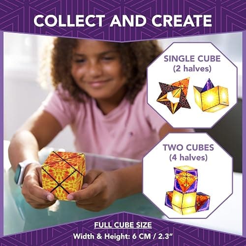 Duomoto Magnetic Transforming Cube - Shape Shifting Double Creativity Puzzle w/ 96 Rare Earth Magnets - Transforms Into Over 100 Shapes - by Fun in Motion Toys - Creators of Shashibo & Cubendi thumbnail 5