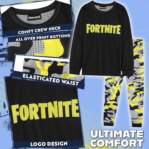 Get Trend Boys Pyjamas Set, Long PJs for Kids & Teens, Cosy Winter Loungewear Soft Official Nightwear, Gifts for Boys thumbnail 4
