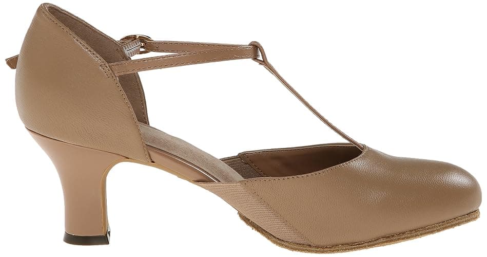 Bloch Women's Splitflex T-Strap Character Shoe, Versatile Shoe, Cushioned Insole, Suede Forefoot Outsole, Short Shank with an Elastic Panel, Comfortable, High Durability, Superior Fit thumbnail 6