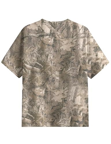 Anoumcy Camo Shirt for Women Mens Maple Leaf Print Camouflage T Shirt Summer Short Sleeve Oversized Camo Tee Shirts Tops thumbnail 6