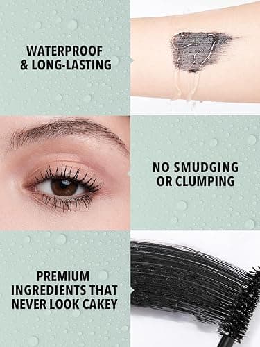 SHEGLAM 2 In 1 Black Volume and Length Waterproof Mascara Long Lasting Dual-Ended Tubing Eye Makeup thumbnail 2
