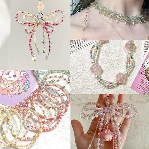 EuTengHao Perles de rocaille en verre de 3mm pour kit de fabrication de bracelets, 8/0 petites perles pour bracelet, collier, bijoux (36000pcs, 144 couleurs) thumbnail 8