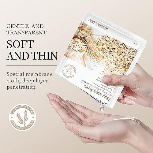 Meleell Collagen Sheet Face Masks Skincare Bulk Pack,Hydrating Spa Face Mask For Sensitive Skin,Anti Aging Facial Masks Sets For Women/Teen Girls(40 Combo Pack) thumbnail 4