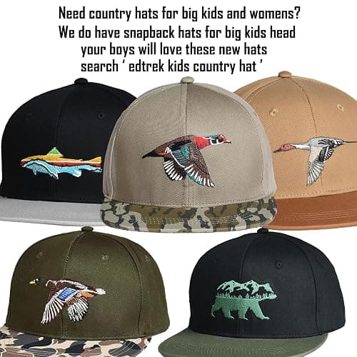 EDTREK Outdoorsman Pro Trucker Breathable Mesh Performance Cap - Flat Brim Snapback Hat thumbnail 6