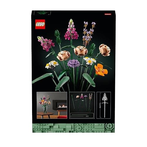 LEGO Botanicals Flower Bouquet - Artificial Flowers Set for Adults incl. Roses, Snapdragons, Poppies, Asters & Daisies - Home Decor Gift Idea for Women and Men - Botanical Collection - 10280 thumbnail 9