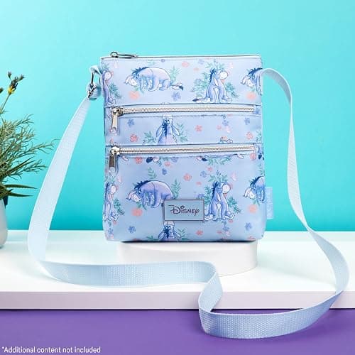 Disney Stitch Girls Purse Cross Body Bag for Kids Teens Women Shoulder Bag with Adjustable Strap Fashion Handbag Stitch Gifts (Blue, Eeyore) thumbnail 3