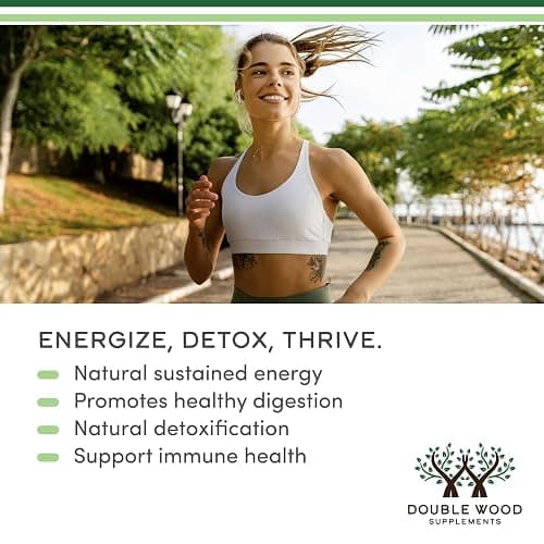 Chlorophyll Liquid Drops - for Digestion, Gut Health, Energy and Detox - Vegan Safe (Rich, Full Texture and Taste, Not Watered Down), 2oz Peppermint Flavored, by Double Wood thumbnail 4