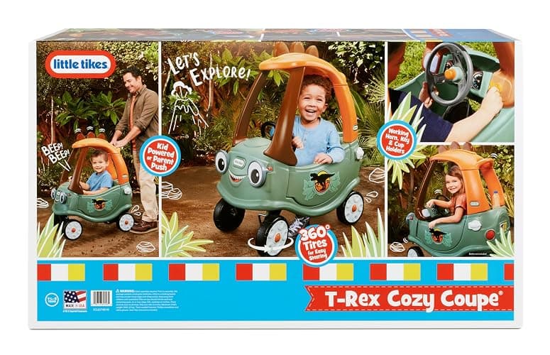 Little Tikes T-Rex Cozy Coupe – (Amazon Exclusive) thumbnail 6