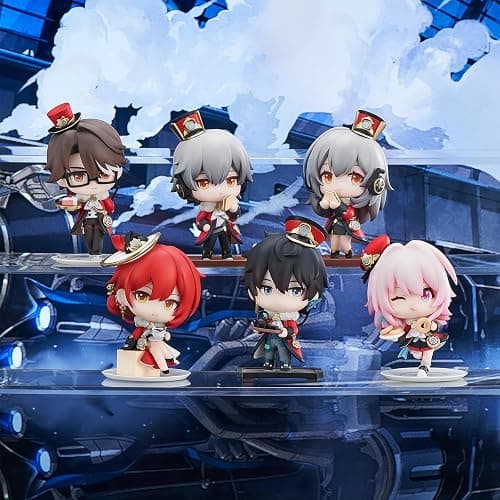 Bahomu Anime Figure, Honkai Star Rail Official Figure - Welcome to Train Tea Party Cute Chibi Dan Heng, 8cm/3.1" PVC Collectible Figure for HSR Fans(Dan Heng) thumbnail 2