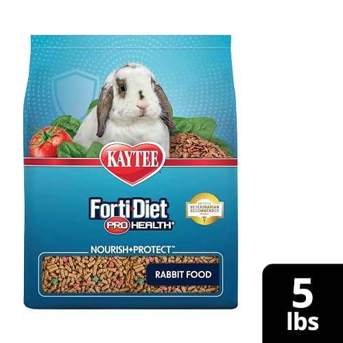 Kaytee Forti-Diet Pro Health Nourish+Protect Adult Rabbit Food, Comprehensive Nutrition Backed by Science, Digestive Health, Immune Support, 5 pounds thumbnail 13