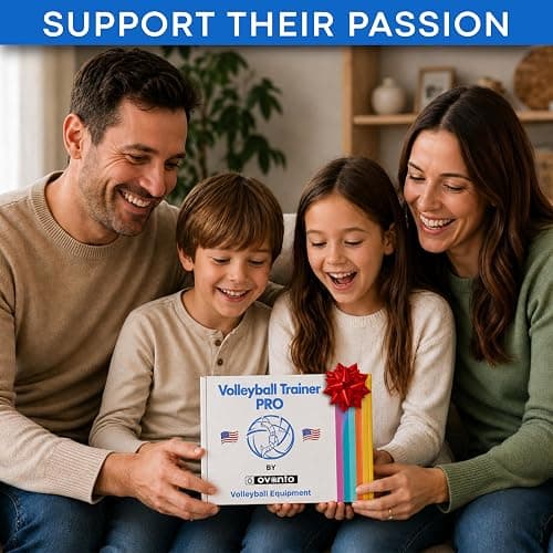 OVANTO Volleyball Training Equipment Aid – Adjustable Practice Hitting Rebounder in 4 Styles to Serve, Spike, Set, and Pass Like a Pro - Volleyball Practice Equipment Gift for Beginners & Experts thumbnail 3