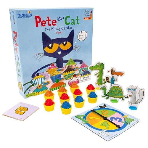 Briarpatch Pete the Cat The Missing Cupcakes Game, Fans of Pete the Cat Books, Ages 3+ - Image 1