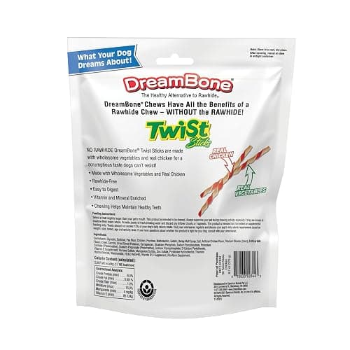 DreamBone Twist Sticks, Made With Real Chicken, Rawhide-Free Chews for Dogs, 50 Count thumbnail 2