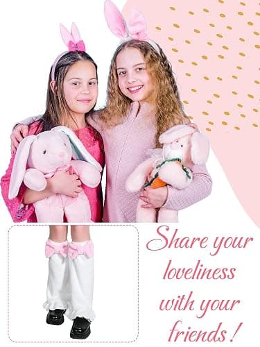 SATINIOR Kawaii Furry Leg Warmers Over The Knee for Women Girls Y2K Lolita Knee Socks Leg Warmers for Winter Gifts thumbnail 8