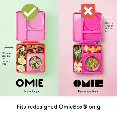 OmieBox (2 Pack) Leakproof Dips Containers to Go, Salad Dressing Container, Condiment Container with Lids - Food Safe Silicone - 4 Ounces (Pink/Purple) thumbnail 6