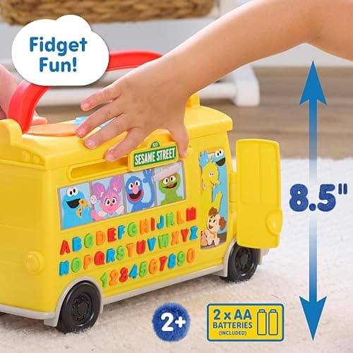 Sesame Street Elmo's Learn & Go School Bus Interactive Toy with Lights and Sounds, Toddlers Learn The Alphabet, Phonics, Numbers, Music, & More, Toy for Girls, Boys, Kids, Ages 2 and Up by Just Play thumbnail 7