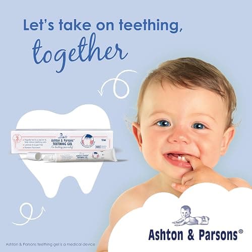 Ashton & Parsons Teething Gel, Rapidly Forms a Barrier, Soft Brush applicator Helps Soothe Sore Gums Instantly, Lactose-Free, Sugar-Free, anesthetic-Free, for 3 Months+ Infants, 10ml thumbnail 2