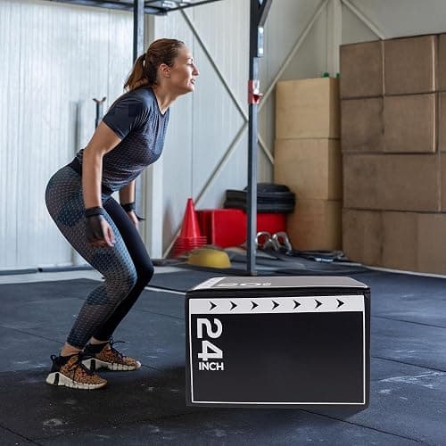 BalanceFrom 3-in-1 Foam Plyometric Jump Box for Home Gym with Multiple Height Options – Versatile Plyo with Non-Slip Surface for Strength, HIIT, Step-Ups, and Agility Training thumbnail 5