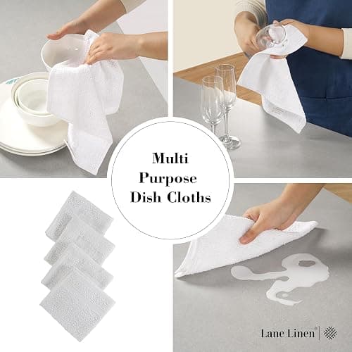 LANE LINEN Dish Towels and Dishcloths Sets - 20 Pc Kitchen Towels Set, 500 Degree Heat Resistant Kitchen Mitts and Pot Holders, 100% Cotton Dish Towels, Kitchen Dish Rags for Washing Dishes - Olive - 20 Piece Set - Olive thumbnail 6