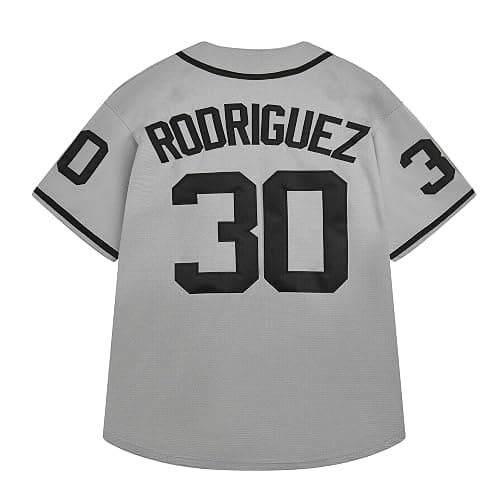Men's The Sandlot Baseball Jersey #30 Stitched The Sandlot Benny The Jet Rodriguez Movie Baseball Jersey thumbnail 3