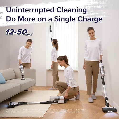 LEVOIT Cordless Vacuum Cleaner, Stick Vac with Tangle-Resistant Design, Up to 50 Minutes, Powerful Suction, Rechargeable, Lightweight, and Versatile for Carpet, Hard Floor, Pet Hair, LVAC-200 thumbnail 3