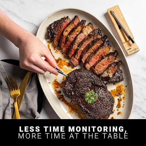 MEATER Plus | Smart Meat Thermometer with Bluetooth | 165ft Wireless Range | for The Oven, Grill, Kitchen, BBQ, Smoker, Rotisserie thumbnail 2