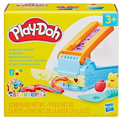 Play-Doh Fun Factory Starter Set, Preschool Toys for 3 Year Old Girls & Boys & Up, Kids Arts and Crafts Kit, 3 Modeling Compound Colors thumbnail 3