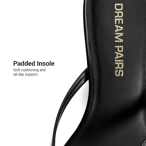 DREAM PAIRS Kitten Heels for Women Flip Flop Low Heels Square Open Toe Sandals Thong 1.96 Inch Heeled Sandals for Summer Vocation thumbnail 6