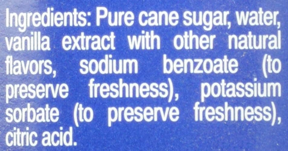 Torani Vanilla Flavored Drink Syrup, 25.4 fl oz, 4 Pack thumbnail 2