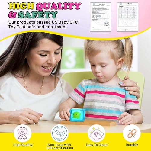 Squishy Stress Cube Fidget Toys Adults - Glow in The Dark Octopus Sensory Toys for Kids with Autism Stress Balls for Kids Squeeze Toys for Anxiety Stress Relief Gifts thumbnail 5