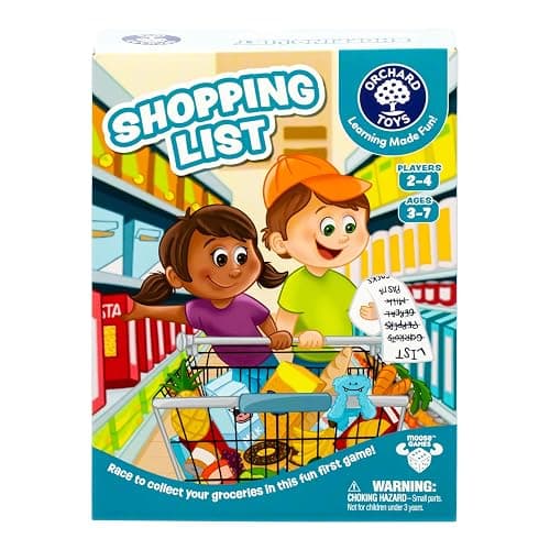 Orchard Toys Shopping List Game - New Art Race to Collect Your Groceries in This Fun Memory Game, Age 3-7, 2-4 Players - Image 1