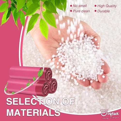 JOYEUX 2.6 Gallon Small Trash Bags Bathroom, Thickened Drawstring Mini Garbage Bags for Home, Office, Kitchen, 60 Count thumbnail 7